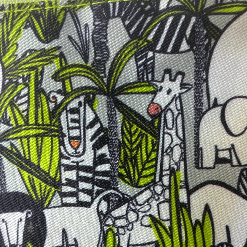 Shea Moisture Jungle Safari Print Zippered Makeup Pouch